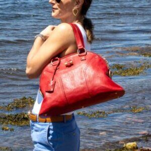 Yves Saint Laurent Large Red Muse Bag